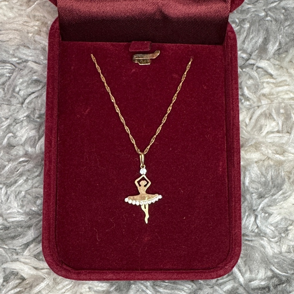 Costas Marollas Ballerina Pendant Necklace